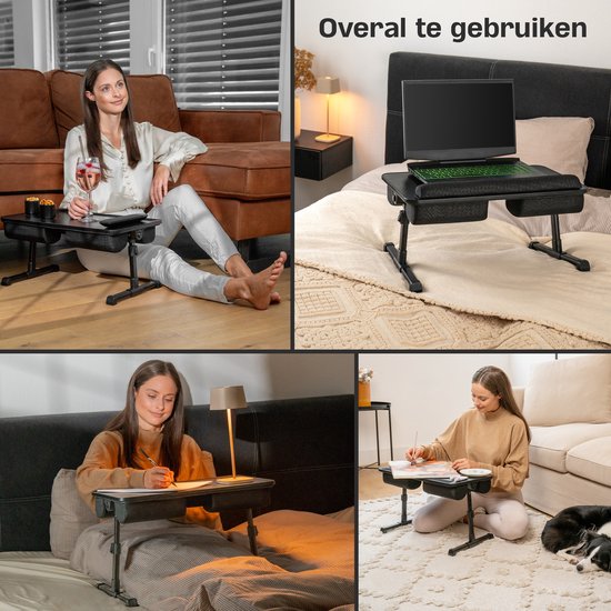 CozySense® - Verstellbarer Laptoptisch - Lap Pad & Laptop-Tablett - Verstellbare Beine