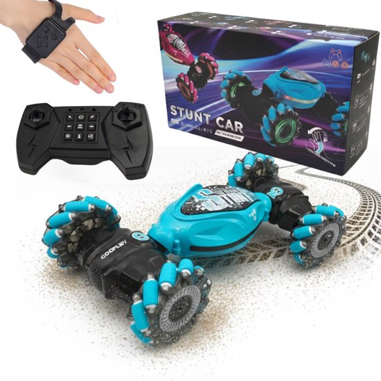 Ferngesteuertes Auto, Stunt-Edition – RC-Auto – Mit Handfernbedienung – Funkgesteuert – Für Jungen und Mädchen – Rennwagen mit 360-Grad-Drehung – Mit zusätzlichem Akku