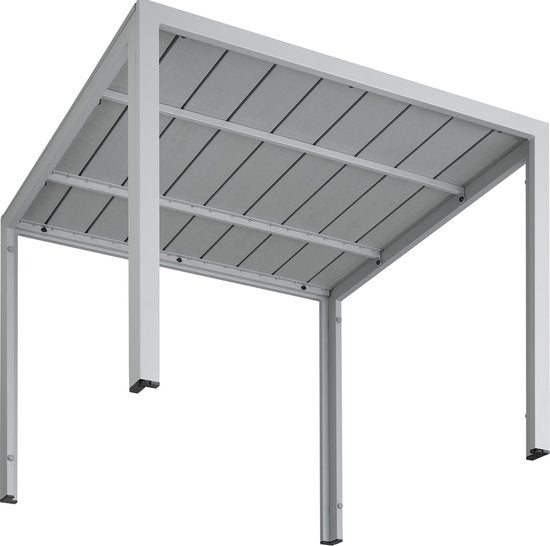 tectake - Gartentisch Maren - Quadratisch 90x90x74,5cm - grau - 402955