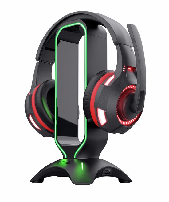 Trust GXT 265 Cintar RGB Headset-Ständer – Halterung für Gaming-Headsets – Kopfhörer-Ständer – RGB-Beleuchtung – Schwarz