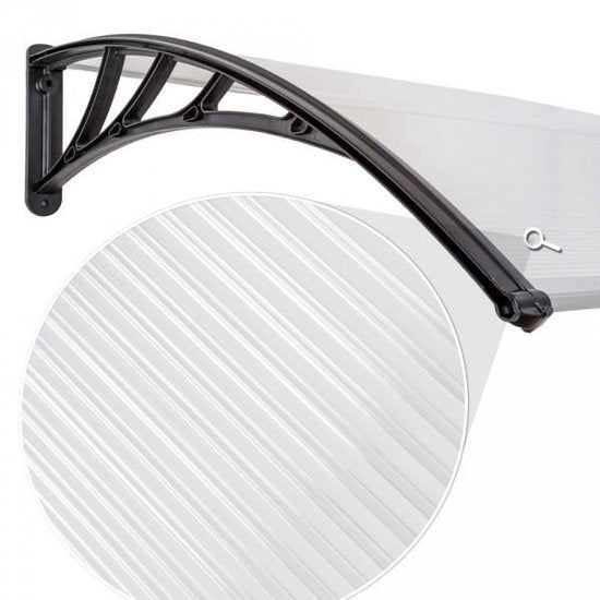 tectake - Türvordach - Schutztürvordach - Polycarbonat - 300 cm breit - 401267