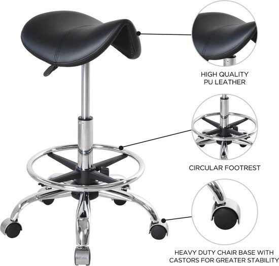 VDD - Hocker - Sattelhocker - Tabouret - Sattelhocker mobil - Höhenverstellbarer Hocker