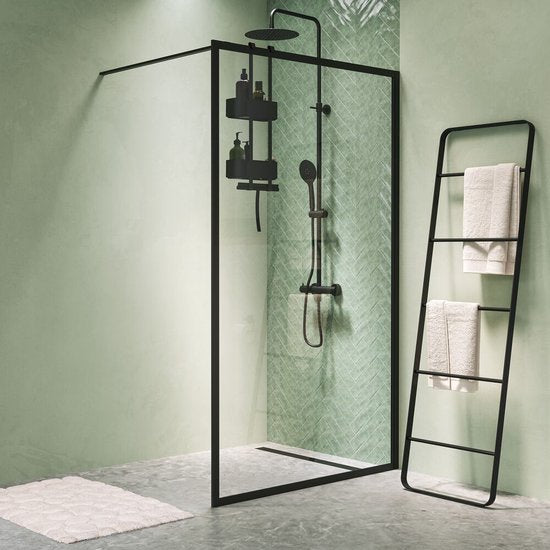 Tiger 2-Store – Aufhängbares Duschregal 25 cm – Ohne Bohren – Schwarz