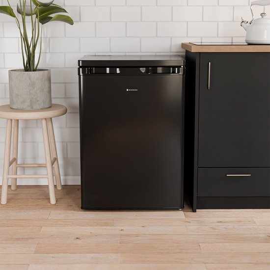 KitchenBrothers Kühlschrank - 127L - Eisfach - Tischplatte - Frigo - Freistehend - Schwarz
