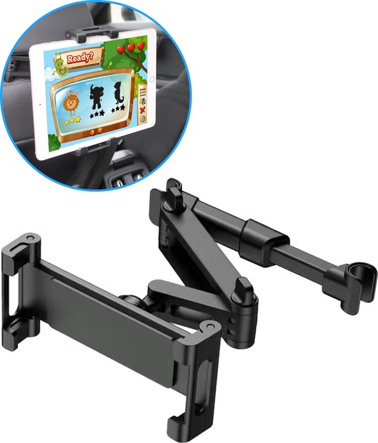 Nuvance - Tablet-Halterung Auto - Neigen & Drehen - Tablet-Halterung - Kopfstützenhalterung - Geeignet für Nintendo Switch & Phone