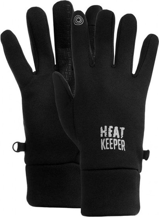 Heatkeeper Thermo-Sporthandschuhe für Herren – Schwarz S/M