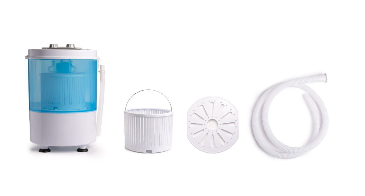 Nexxt Home - Mini Waschmaschine - bis zu 2,6 kg Wäsche - 35 x 34,5 x 56,5 cm - Weiß