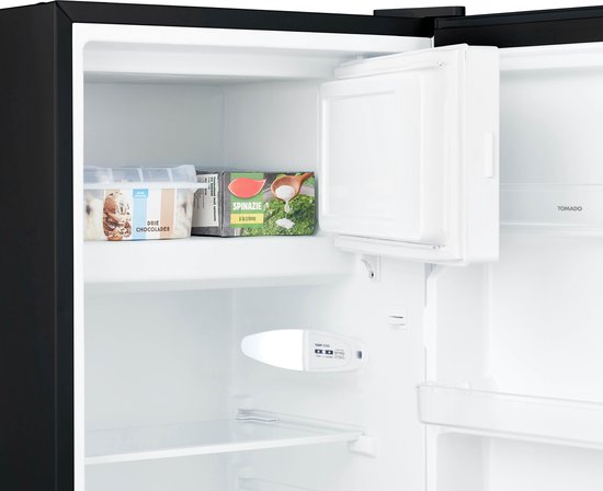 Tomado TRT4702B - Tischkühlschrank - 80 Liter - Mit Gefrierfach - Energielabel D - Schwarz