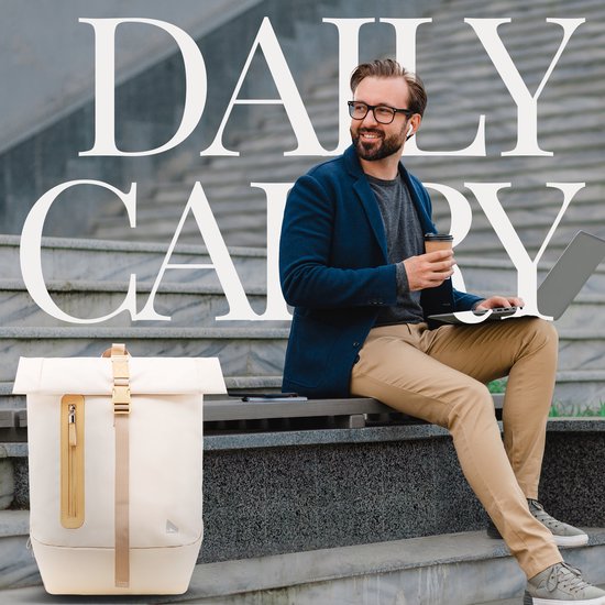 NOHRD Rolltop Rucksack mit Laptopfach - 20 bis 40 Liter - Laptoptasche 15.6 Zoll - Schulranzen - Laptoprucksack Damen & Herren