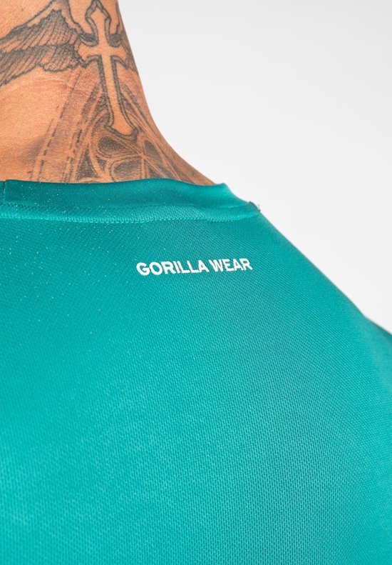 Gorilla Wear Vernon T-Shirt – Grün/Blau – 2XL