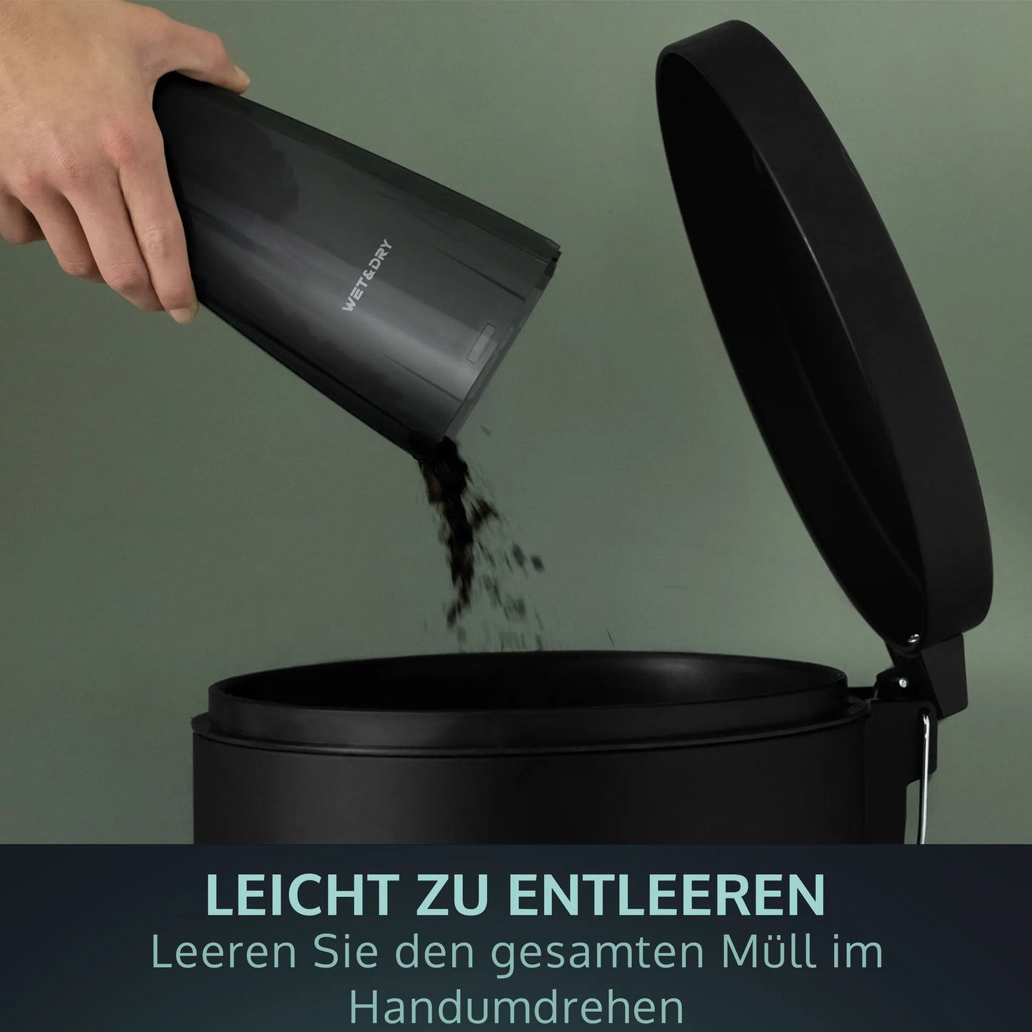 JAP Appliances - All-in-One Handstaubsauger - Nass- und Trockenschmutz - Kabellos - Schwarz