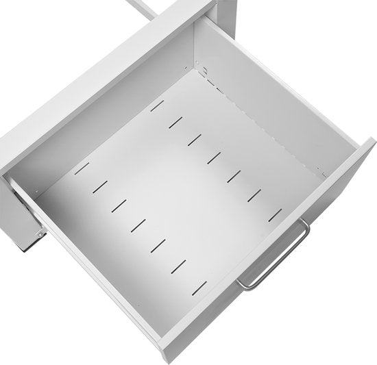 Vonia Waschmaschinenaufzug - Waschmaschinenaufzug mit Schublade - Waschmaschinensockel - Waschmaschinenschrank - Waschmaschinenschrank - 63x54x31 - Weiß