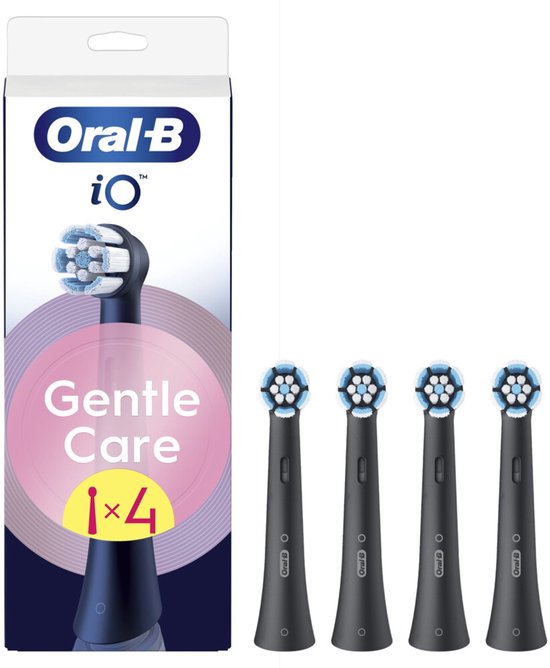 Oral-B Aufsteckbürsten iO Gentle Care Schwarz – 4 Stück
