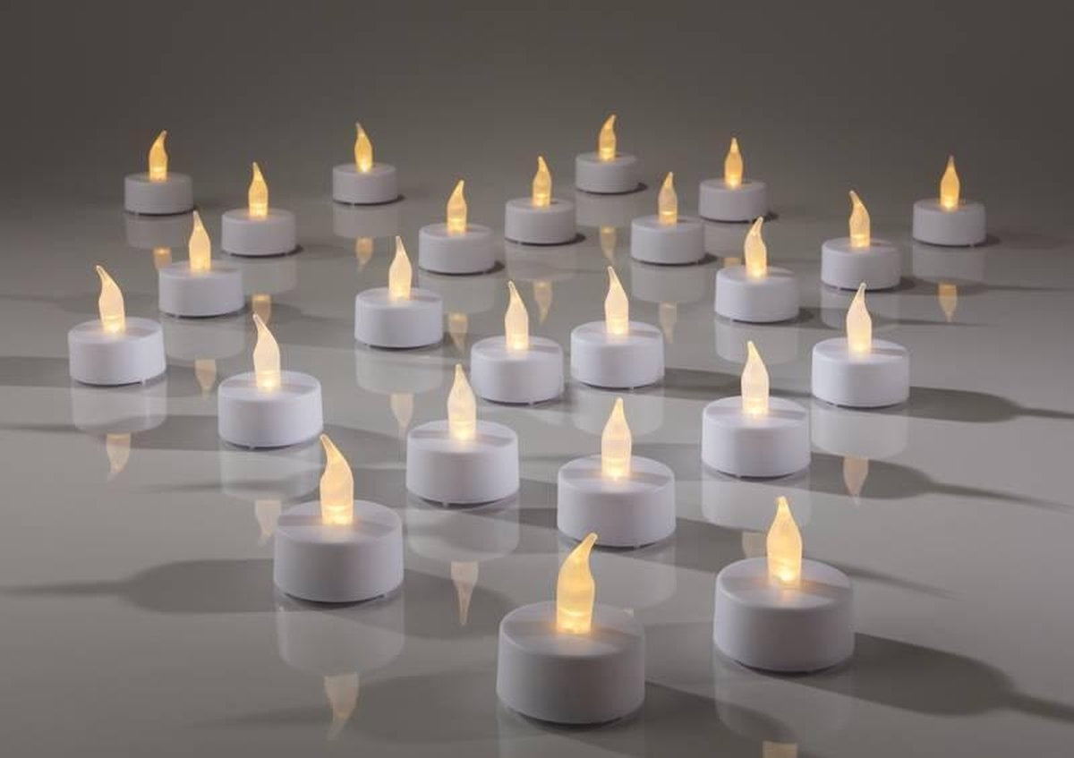 LED-Teelichtset - Box mit 72 Kerzen - inkl. Batterien