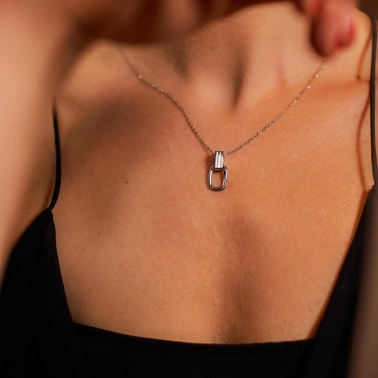 Laura Ferini Damen Halskette Dolci Sogni Silber - Silber Halskette mit Anhänger - 18K Weißgold vergoldet - Halskette - Halskette - Schmuck - Accessoires - Damen Halskette mit Anhänger