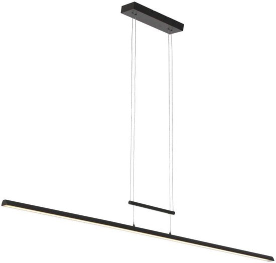 Hängeleuchte Profilo 3318ZW Schwarz, 150 cm breit, höhenverstellbar, von Steinhauer, aus Metall, Kunststoff und Elektronik