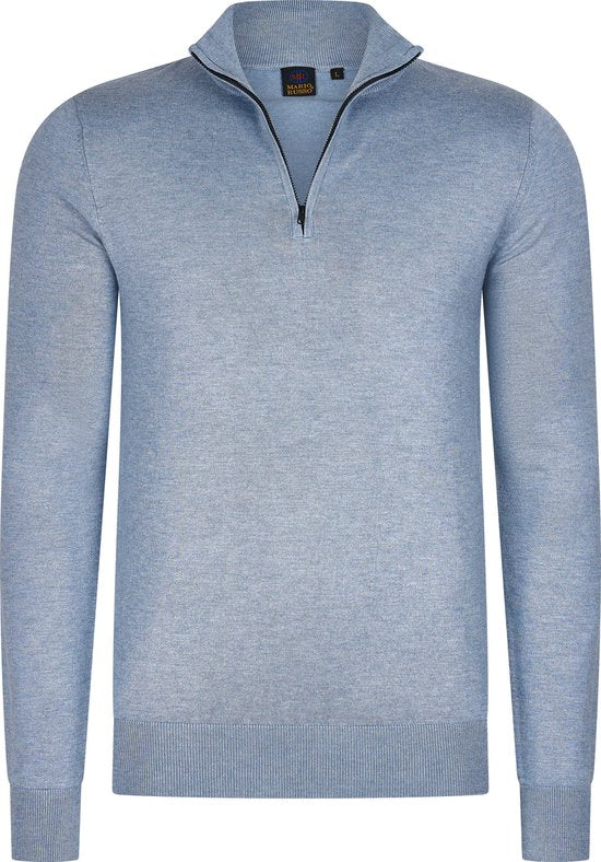 Mario Russo Mario Russo Half Zip Pullover hellblau L