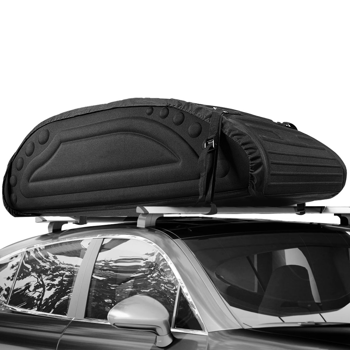 Coast Dachgepäcktasche – 400 Liter Fassungsvermögen – wasserdicht – zusammenklappbar – schwarz