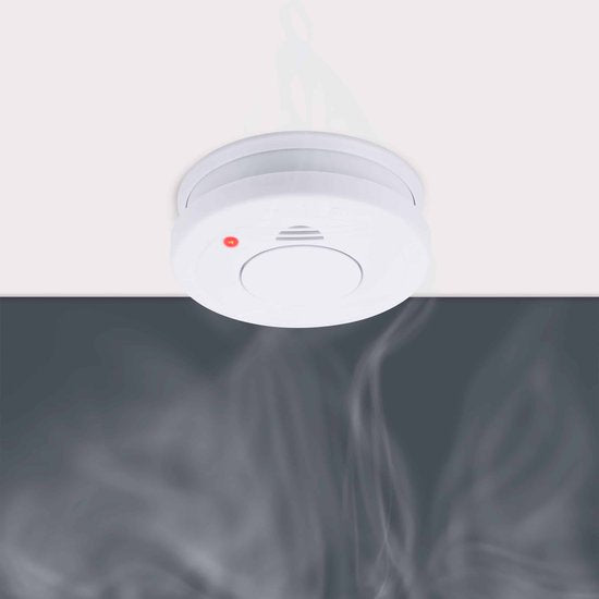 Smartwares 10.044.62 – Rauchmelder 85 dB – 1 Jahr Batterielebensdauer, 10 Jahre Sensorlebensdauer – TÜV-zertifiziert – Brandmelder