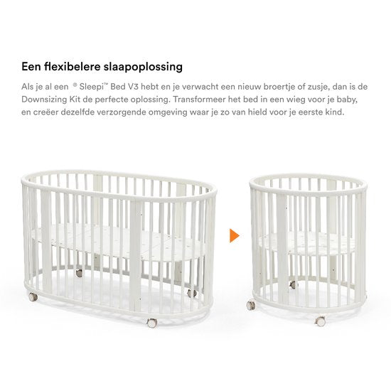 Stokke Sleepi V3 Downsizing-Set, Weiß – Verwandeln Sie das Sleepi-Bett V3 wieder in ein Sleepi Mini
