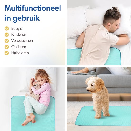 Safe Life® waschbare Inkontinenzeinlagen für Erwachsene, Haustiere und Kinder - Matratzenschoner - klein