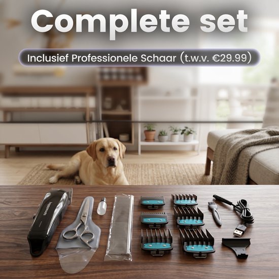 Hundeschermaschine für dickes Fell – Hundeschermaschine – Hundescher-Set – Schermaschine für Katzen und andere Tiere