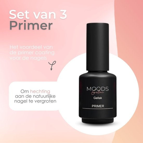 Moods Gellac - Grundierung - Nagellack - Gel Paint Starter Pack - Nägel - Gel Paint Set - 15 ML