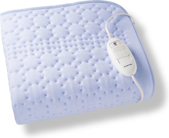 Inventum HN136I - Elektrisches Unterbett - Fußwärmer - 1 Person - 150x80 cm - Vlies - Hellblau