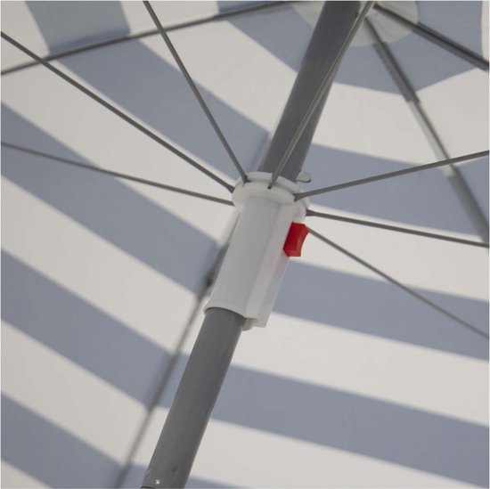 Bo-Camp – Sonnenschirm – Strand – Mit Schwenkarm – Gestreift – Ø 165 cm