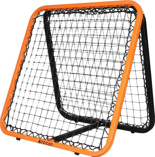 Volcan Adjustable Rebounder - Fußball-Trainingsgerät - Doppelseitiger Fußball-Bouncer - 85 x 85 cm - Inklusive Bodenanker - Doppelte Progression