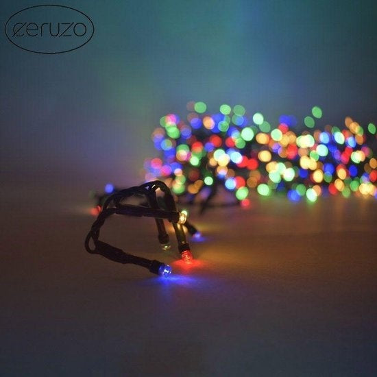Ceruzo Farbige Weihnachtslichter - Micro Cluster - 1000 LEDs - 20 Meter - 8 Lichtfunktionen + Memory - mehrfarbig