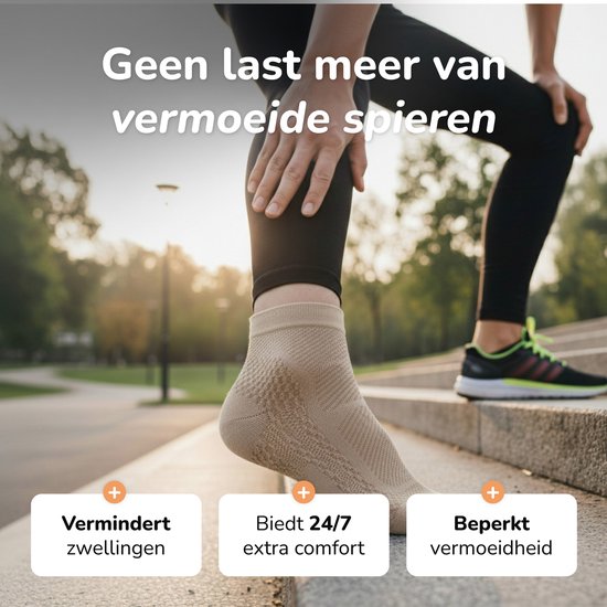 Alyze Compression Socks - 2 Paar - Größe 41-46 - Für Frauen und Männer - Neuropathie - Strümpfe - Medizinische Stützstrümpfe - Diabetes - Bett - Schlaf - Sport - Socken - Durchblutung & Laufen