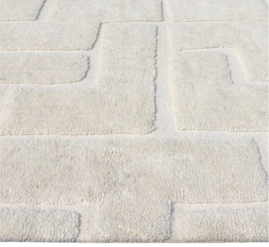 von fonQ Maze Teppich – Off-White – rechteckig – 200 x 290 cm