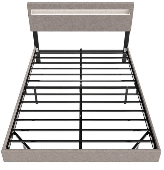 Hängebett Lissabon - 140x200cm - Kunstleder - Inkl. LED - Beige