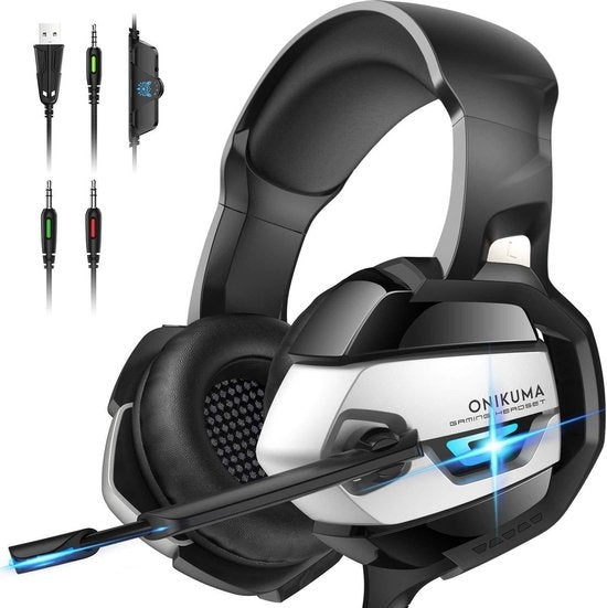 ONIKUMA K5 RGB Stereo-Gaming-Headset mit Mikrofon - für PC / Laptop / PS4 / Xbox One / Nintendo Switch
