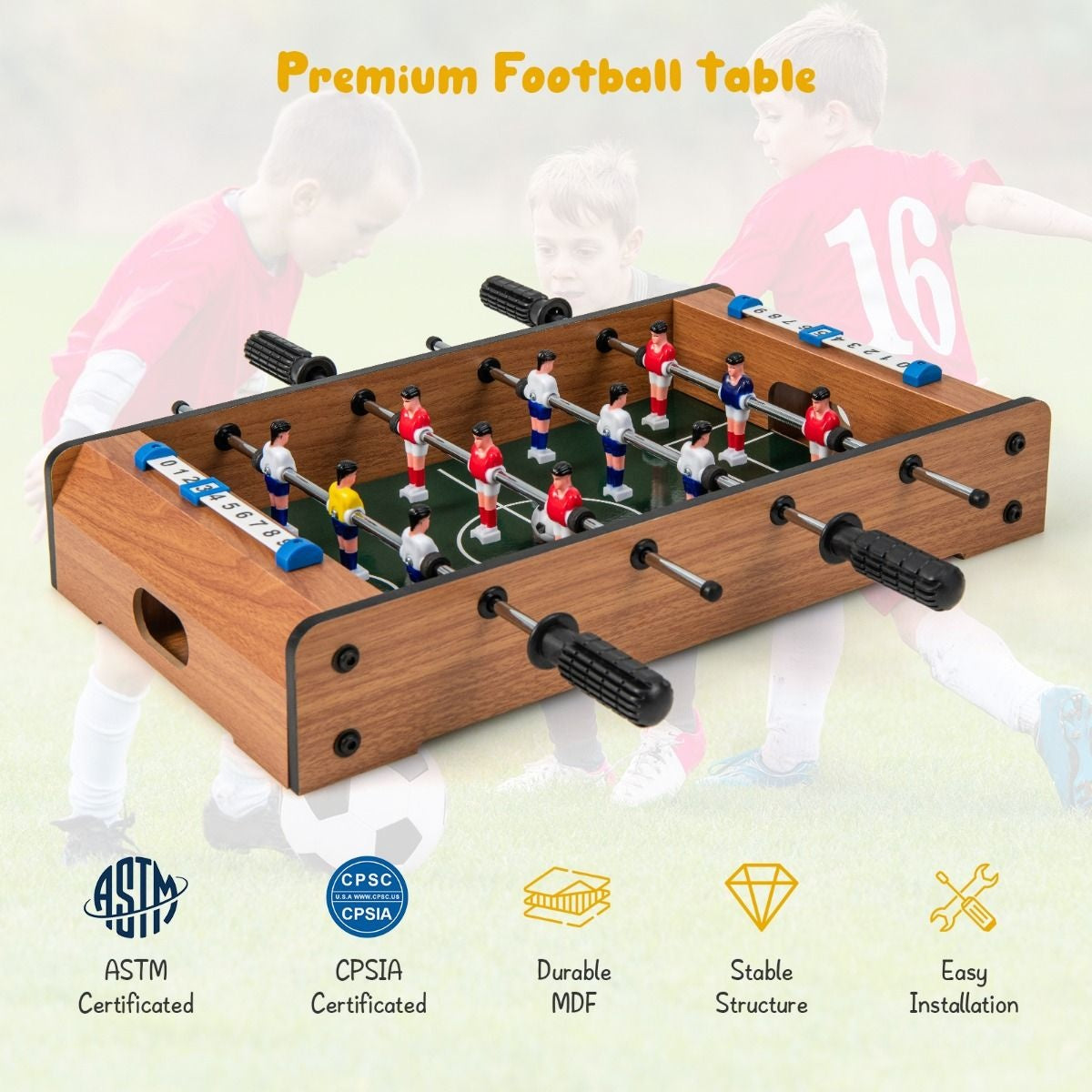 Coast Mini-Fußballtisch - Für Kinder - 51 x 31 x9 cm