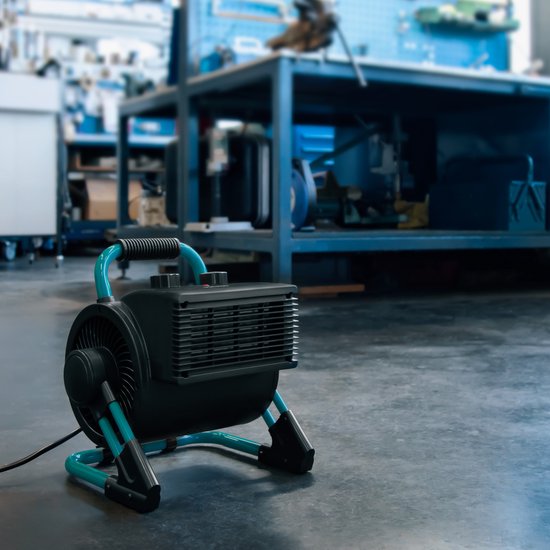 VONROC PRO Elektroheizung - Heizlüfter - Werkstattheizung - 1350W/2000W - Keramik - 3 Einstellungen - Thermostat - 900 kippbar - 20m2