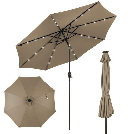 Coast Sonnenschirm mit LED-Leuchten - Ø300cm - Braun