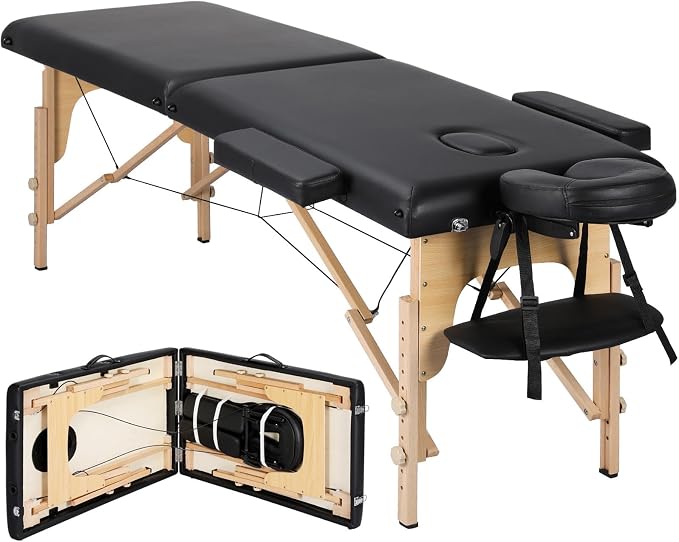 Yaheetech Klappbarer Massagetisch 213 x 82 cm – Höhenverstellbar 64–85,5 cm – Tragkraft 250 kg