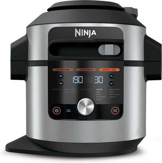 Ninja Foodi OL650EU Multikocher – 12 Kochfunktionen – 7,5 Liter – inklusive Heißluftfritteuse, Schnellkochen, Dämpfen, Grillen