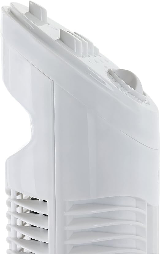 JAP Quebec - Turmventilator - Schwenkender Säulenventilator - Standventilator - Tischventilator - Mit Timer - Weiß