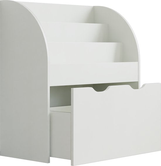VDD – Hängeschrank – Kommode – Regalschrank – Schrank – Bücherregal – Weiß – Mit Schubladen