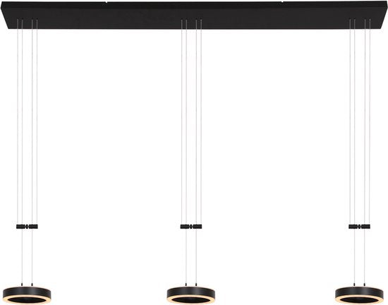 Steinhauer - Pendelleuchte - Piola - schwarz - Acryl Metall - Designleuchte - LED - 3501ZW