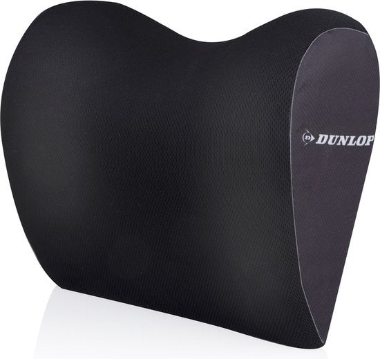 Dunlop Nackenstütze - Autositz Nackenkissen - 100% Memory Foam - Universal Fit - Schwarz