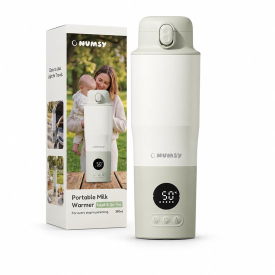 Numsy tragbarer Flaschenwärmer Heat & Go Pro – kabelloser Flaschenwärmer – Milchwärmer für Babys