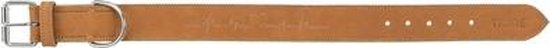 Trixie – Rustikales Lederhalsband „Hartslag“ – Braun – 55–65 × 4 cm