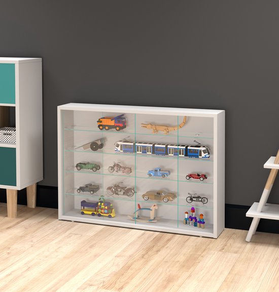 Vitrine stehend Hängevitrine - Schiebetüren - 75 x 55 x 14 cm