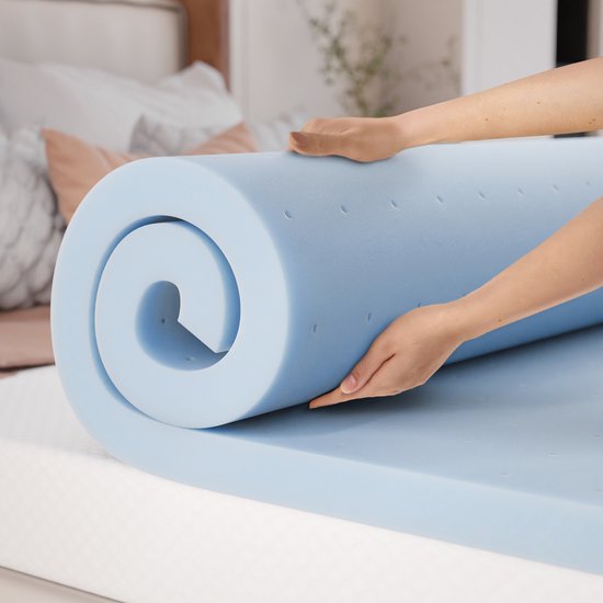 CozySense® Basic Topper 90x200 - Top Matratze - Topdekmatras - Gel Memory Foam Opencell Struktur - CertiPUR® - Medium Firmness - 6 cm