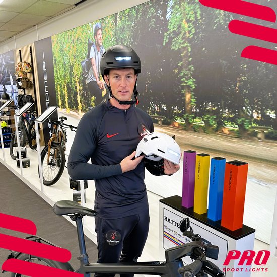 Pro Sport Lights Pedelec-Fahrradhelm Erwachsene - NTA 8776 - Herren/Damen - Helm Large - Schwarz