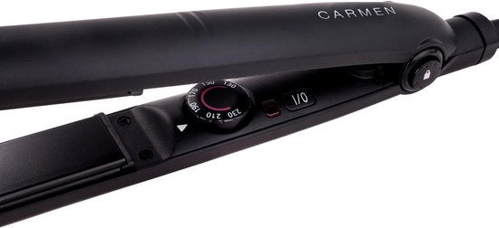 Carmen CR1070 - Glätteisen - Schwarz - Schnelles Aufheizen - 6 Heizstufen - ION-Technologie